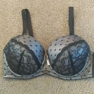 Adore Me Black Lace Bra 38DD